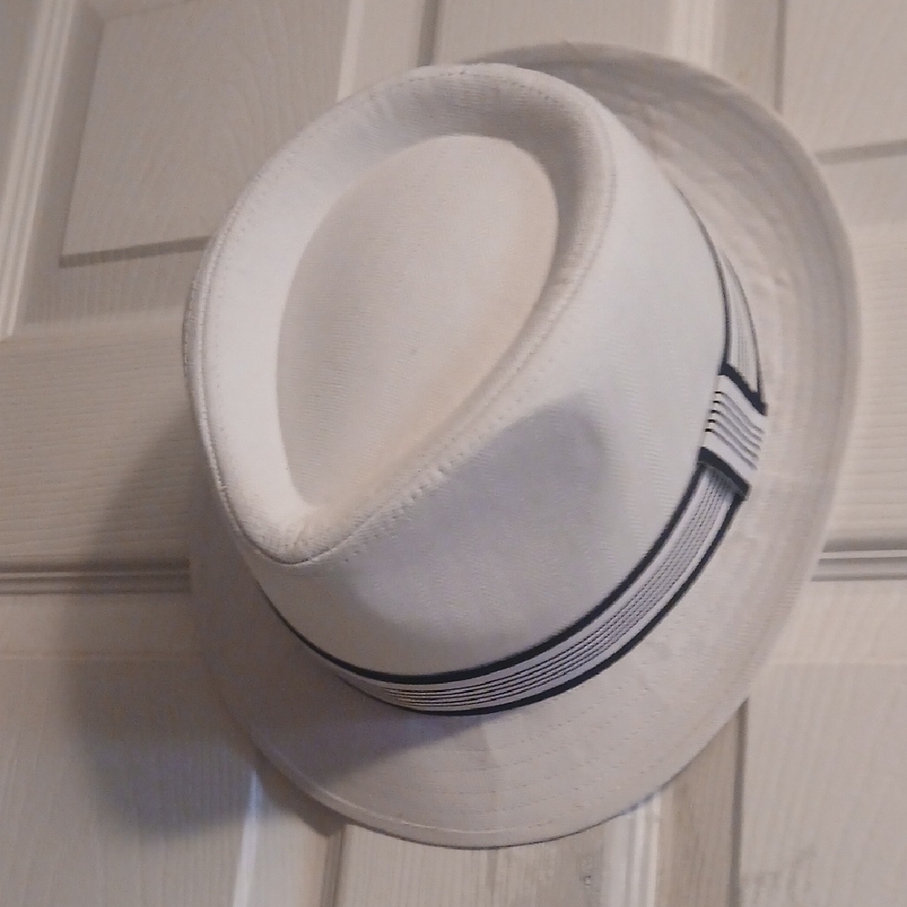 George White Hat with Black Band